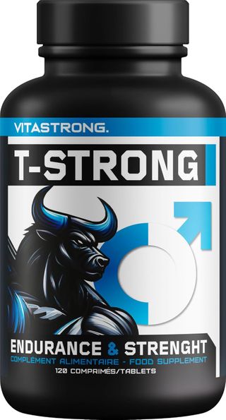 Vitastrong T-Strong - 120 Comprimés, Énergie Masculine et Soutien de la Vitalité