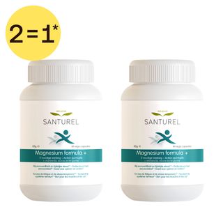 2=1* | Santurel Formule Magnésium + Vitamine B6 + Taurine et Glycine - 3 sources de magnésium