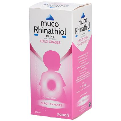 Muco Rhinathiol 2% | Sirop Toux Grasse | Enfant 200 ml - Farmaline