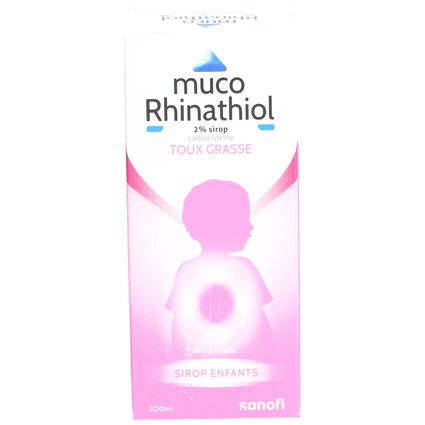 Muco Rhinathiol 2% | Sirop Toux Grasse | Enfant 200 ml - Farmaline