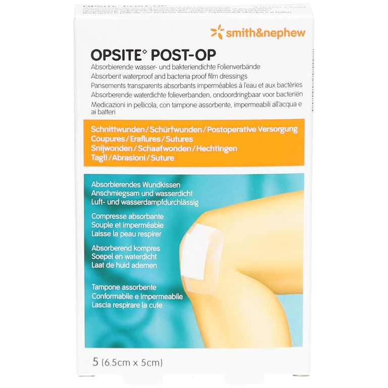 Opsite Compresse Opsite Post-Op 6.5 x 5cm 66030313 5 St - Farmaline