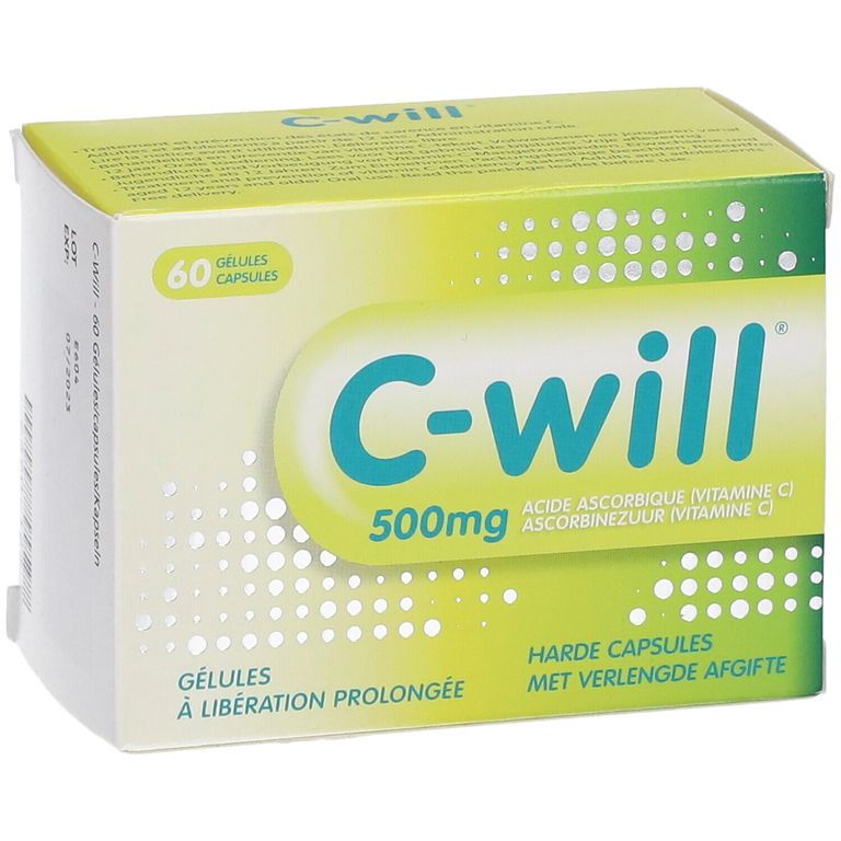 C-Will 500mg 60 St - Farmaline