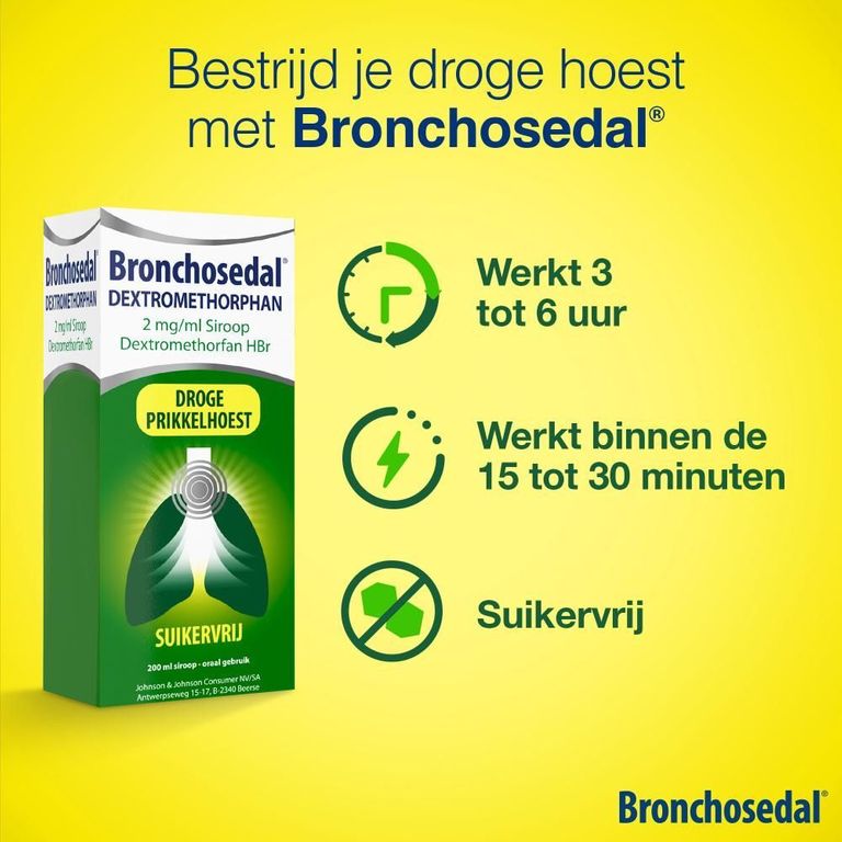 Bronchosedal Dextromethorphan Mg Ml Siroop Ml Farmaline