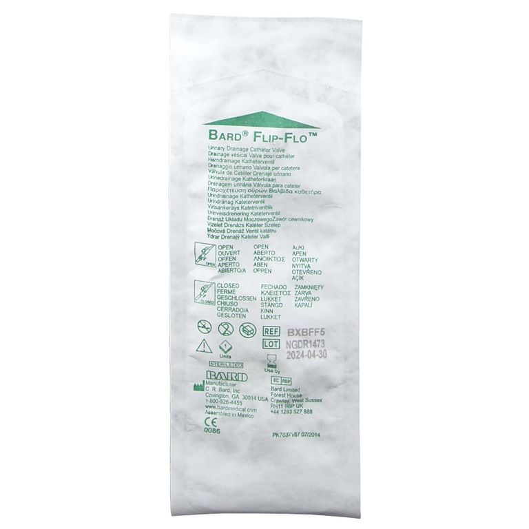 Bard FLIP FLO Cath. Valves (Pack of 5, Ref BFF5