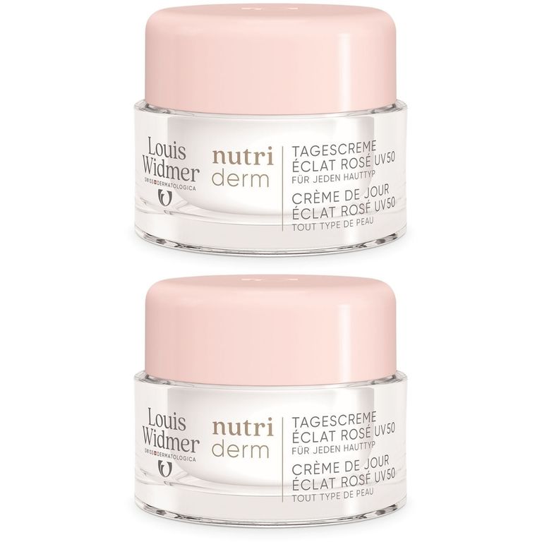 Louis Widmer nutriderm Tagescreme Éclat Rosé UV 50