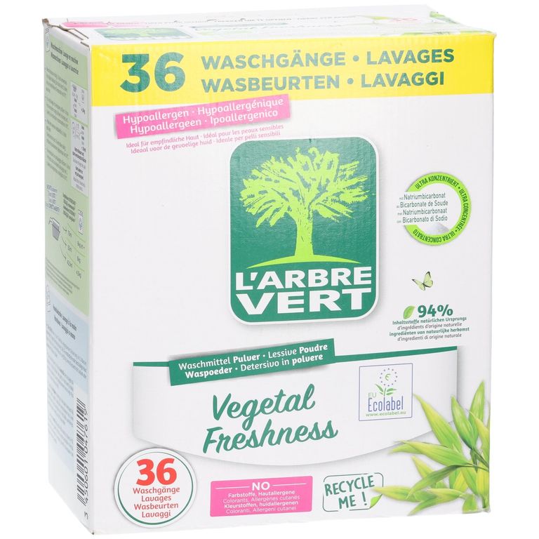 L'Arbre Vert® lessive écologique en poudre Vegetal Freshness pour le — free download