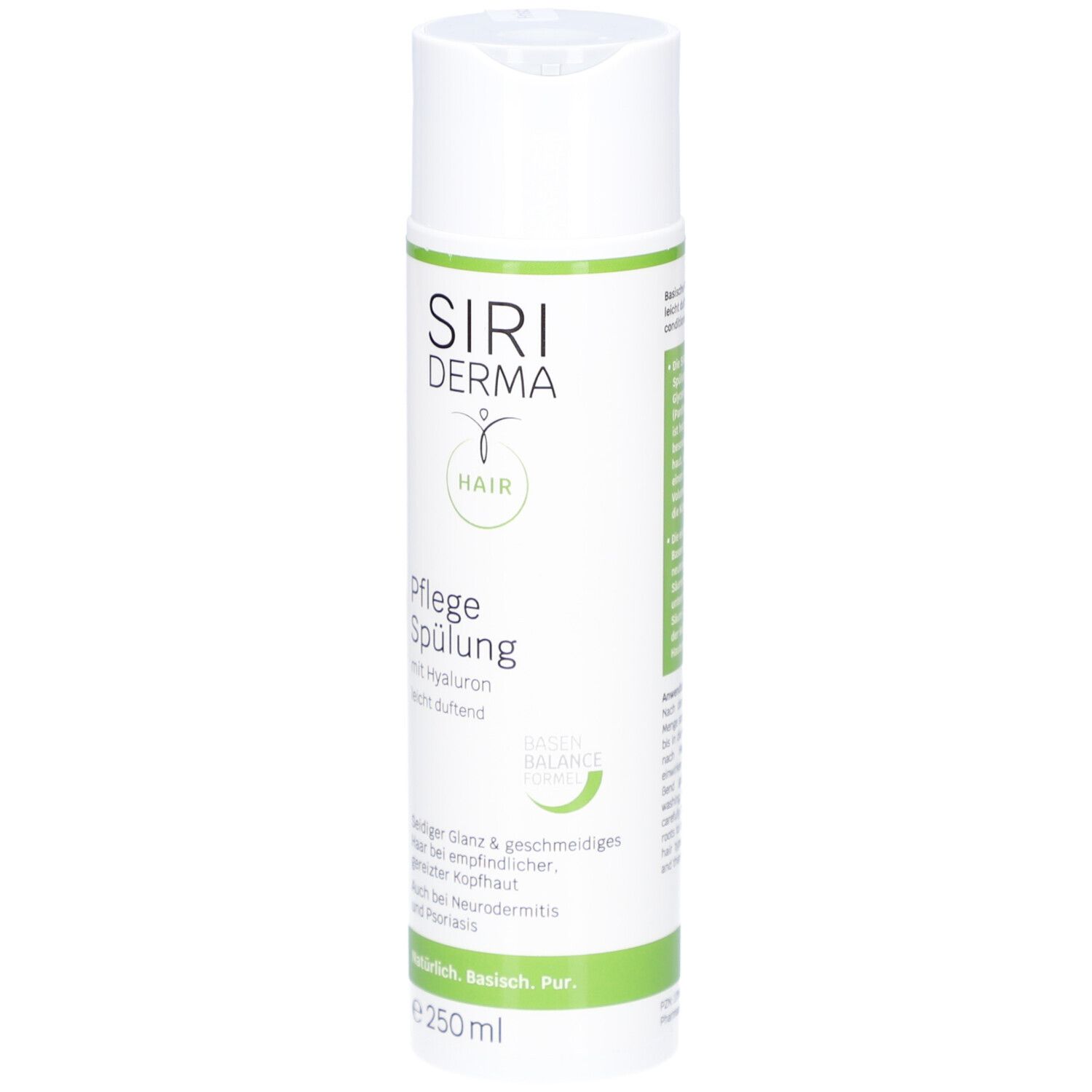 Siri Derma Verzorgende Spoeling, 250 ml, met hyaluronzuur.