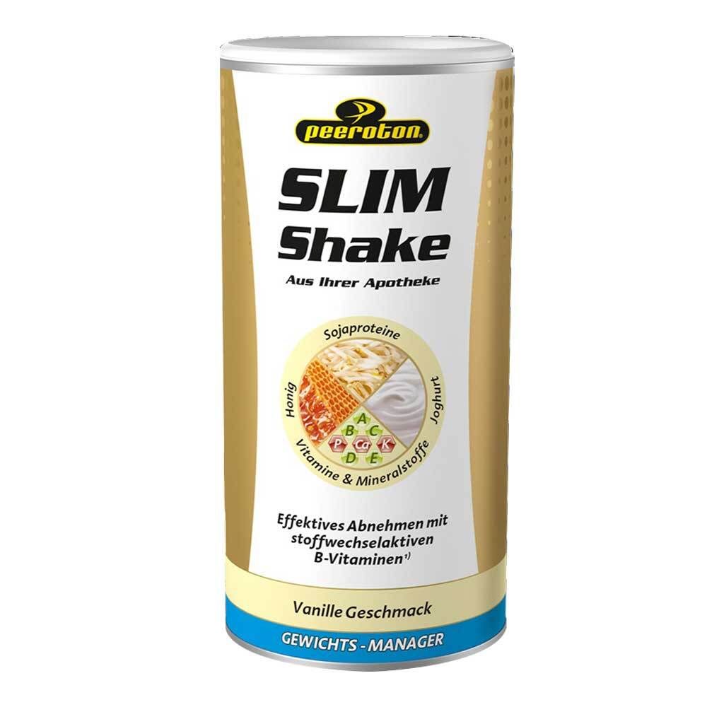 Boîte Peeroton Slim Shake Vanille avec Soya, Vitamines & Minéraux.