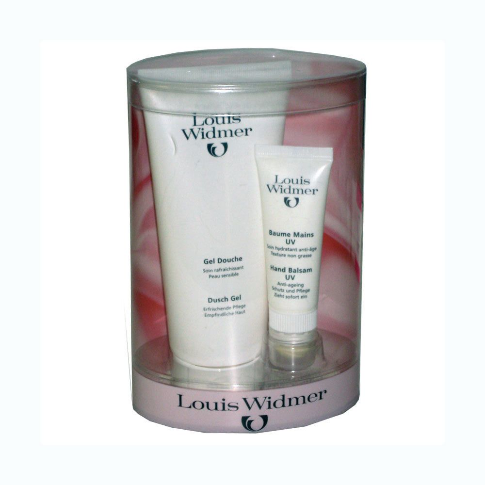 Louis Widmer Coffre Cadeau Gel Douche & Baume Mains et Lèvres