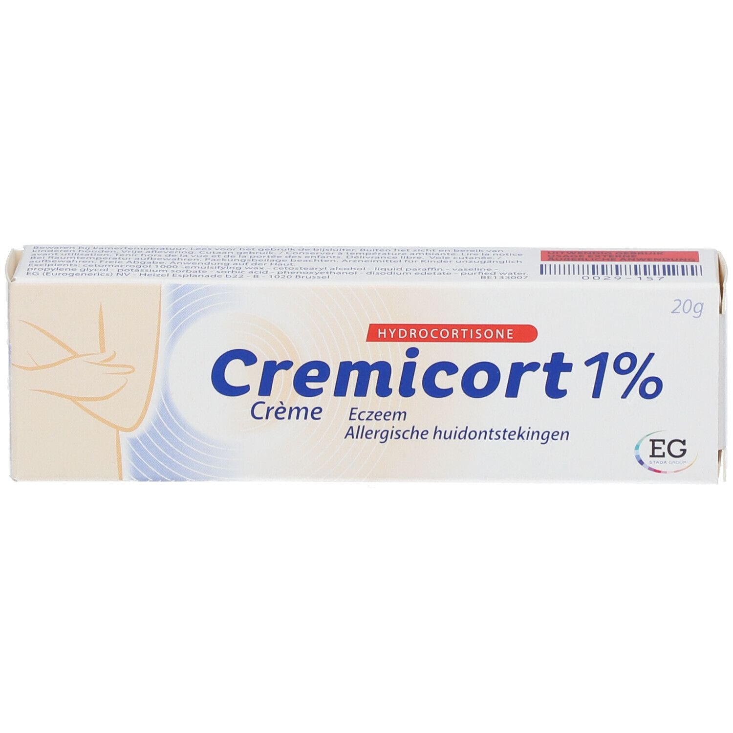 Cremicort | Eczéma | Crème à 1 % d'hydrocortisone