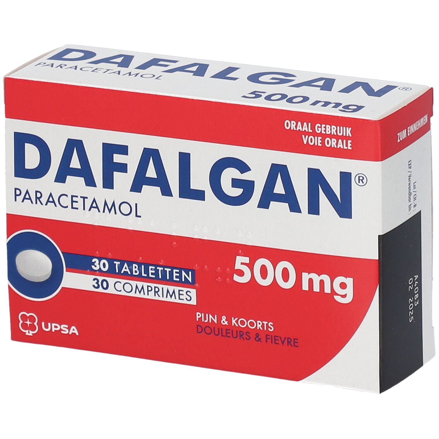 Dafalgan® 500mg Paracétamol | Douleurs & Fièvre