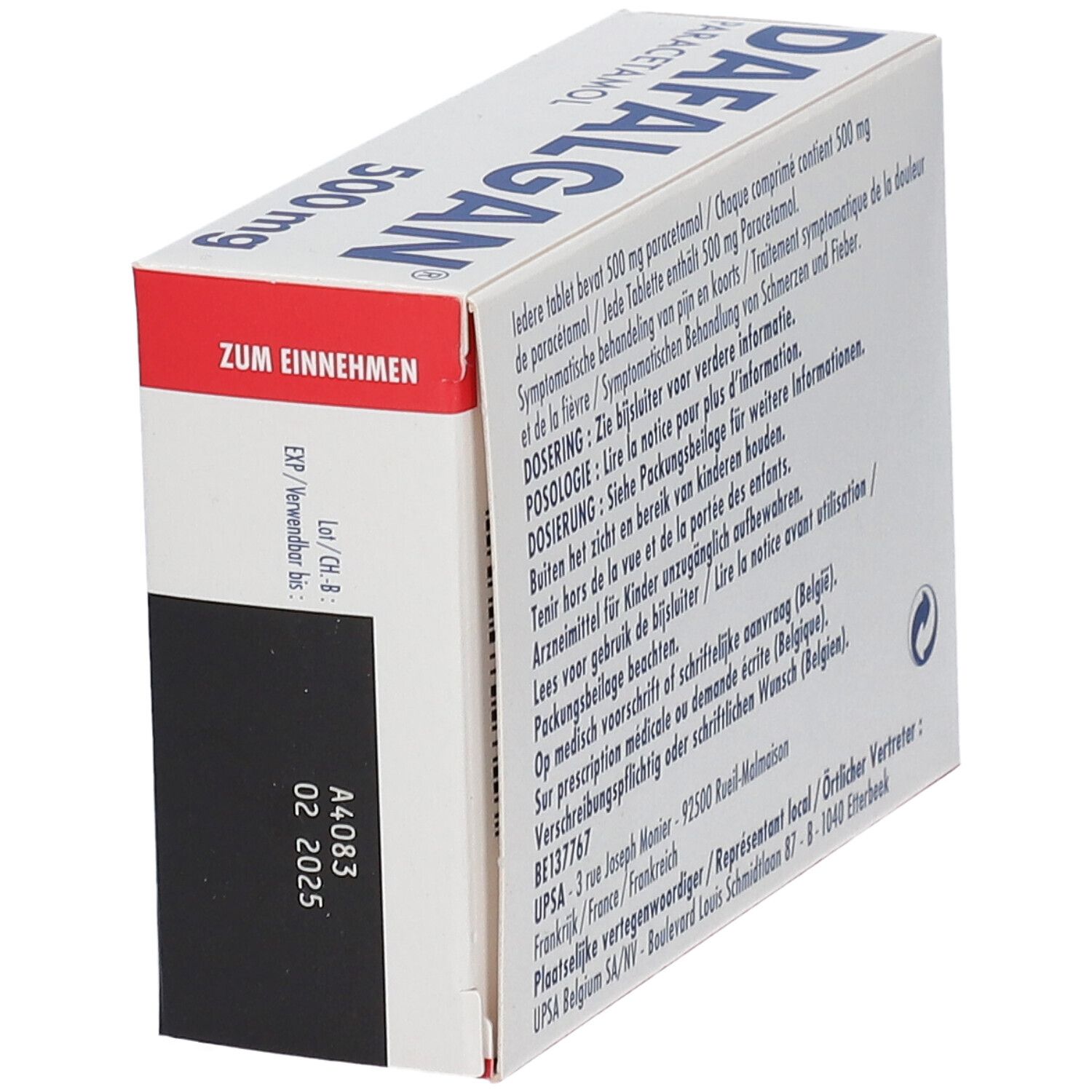 Dafalgan® 500mg Paracétamol | Douleurs & Fièvre