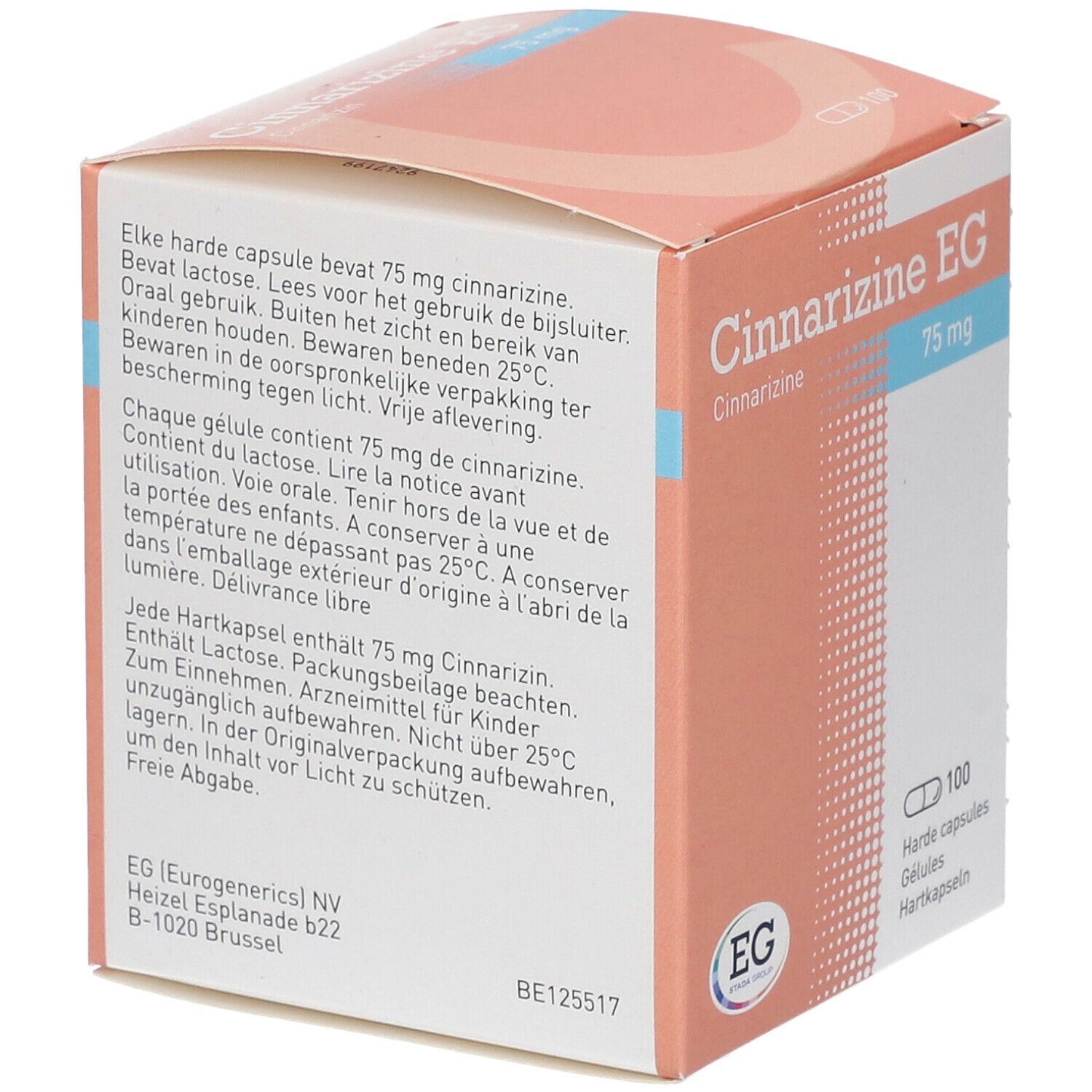 Cinnarizine EG 75 mg