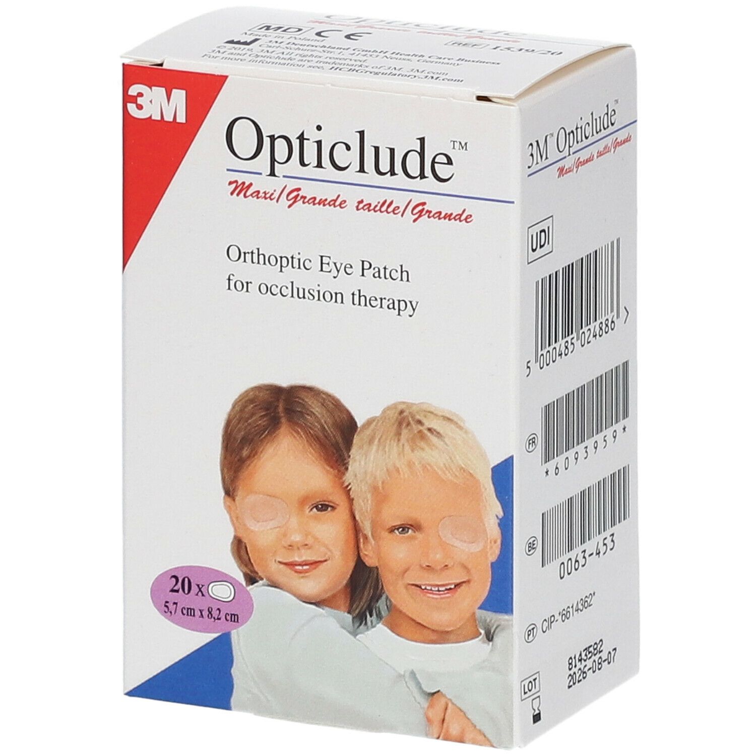 3M Opticlude Pansement Orthoptique Senior 8,2cm X 5,7cm 153920