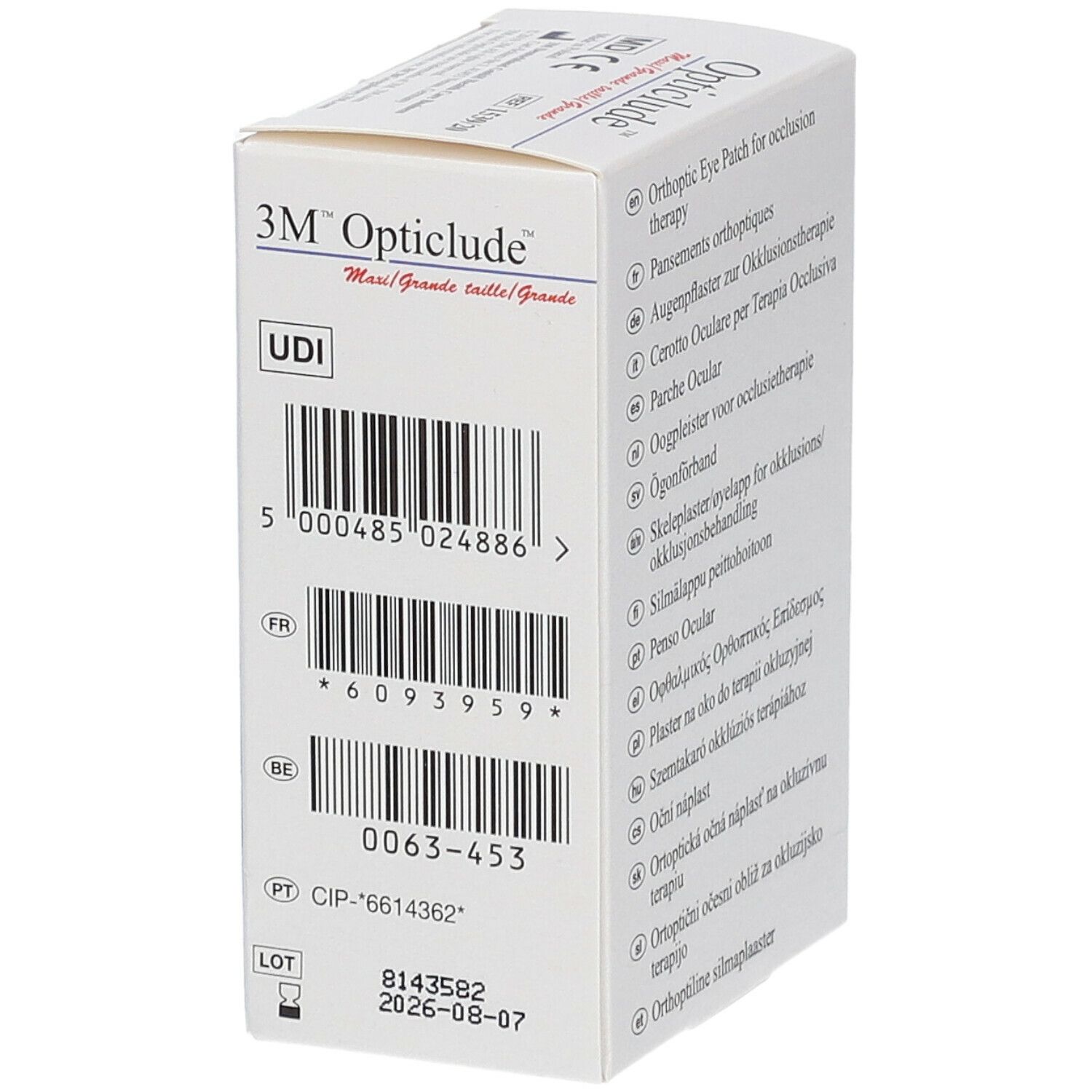 3M Opticlude Pansement Orthoptique Senior 8,2cm X 5,7cm 153920