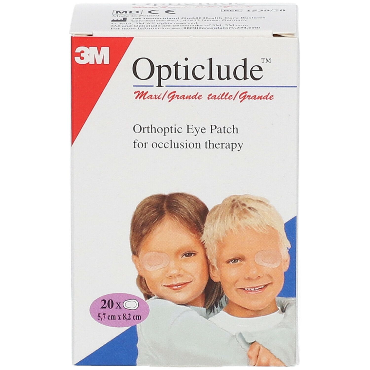 3M Opticlude Pansement Orthoptique Senior 8,2cm X 5,7cm 153920