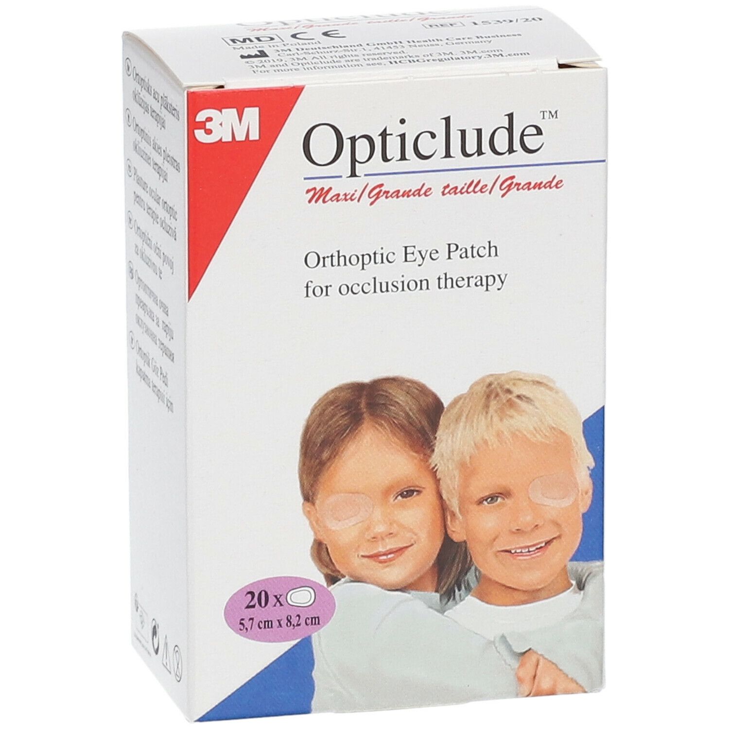 3M Opticlude Pansement Orthoptique Senior 8,2cm X 5,7cm 153920