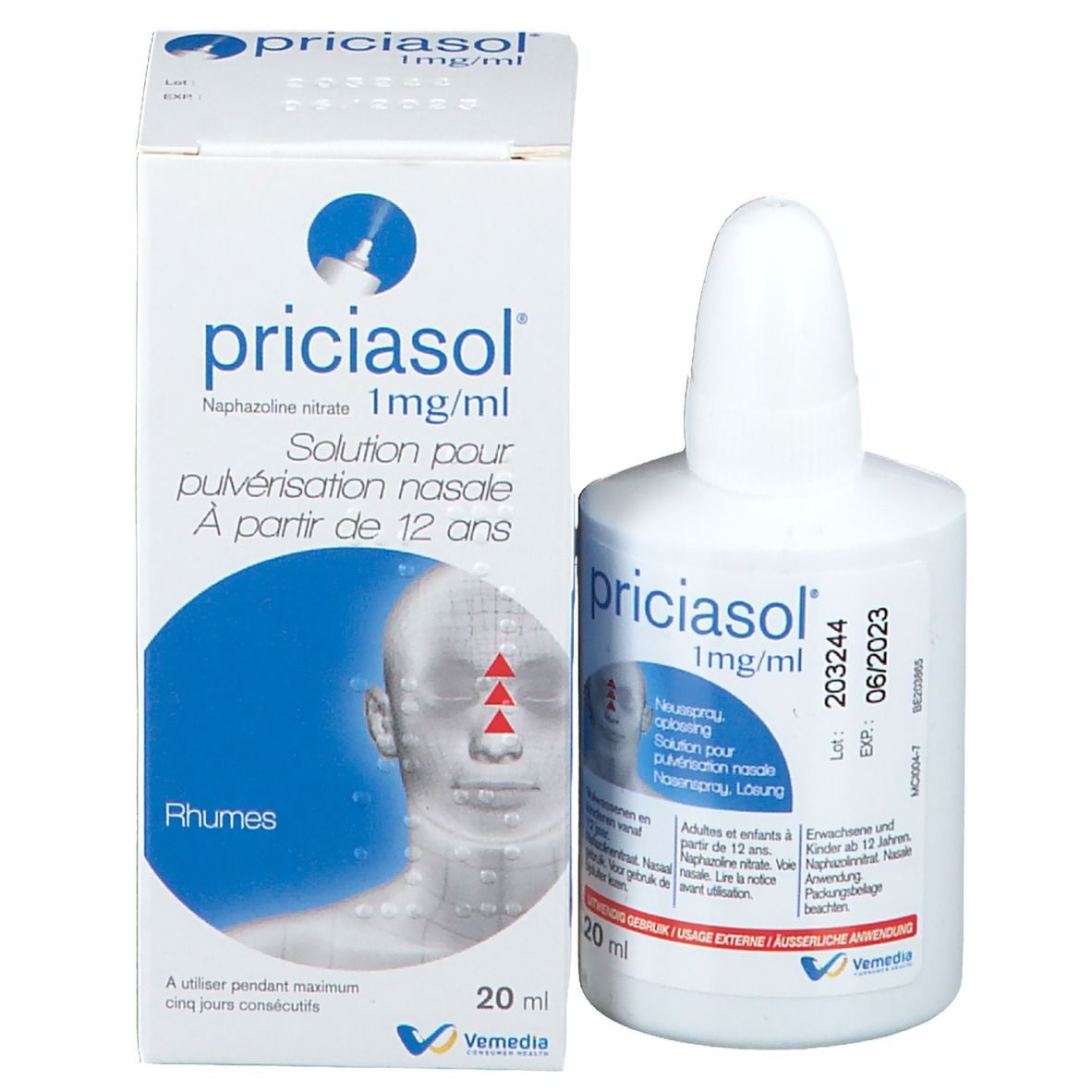 Priciasol Solution pour Pulvérisation Nasale
