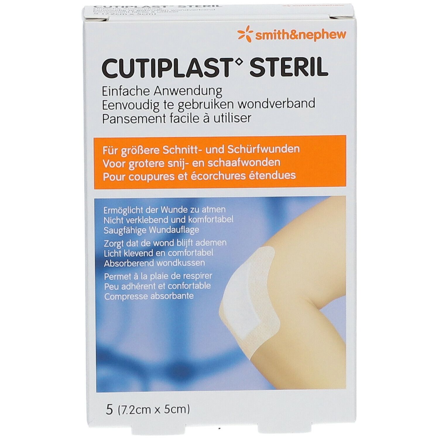 Cutiplast Sterile 5cm x 7.2cm