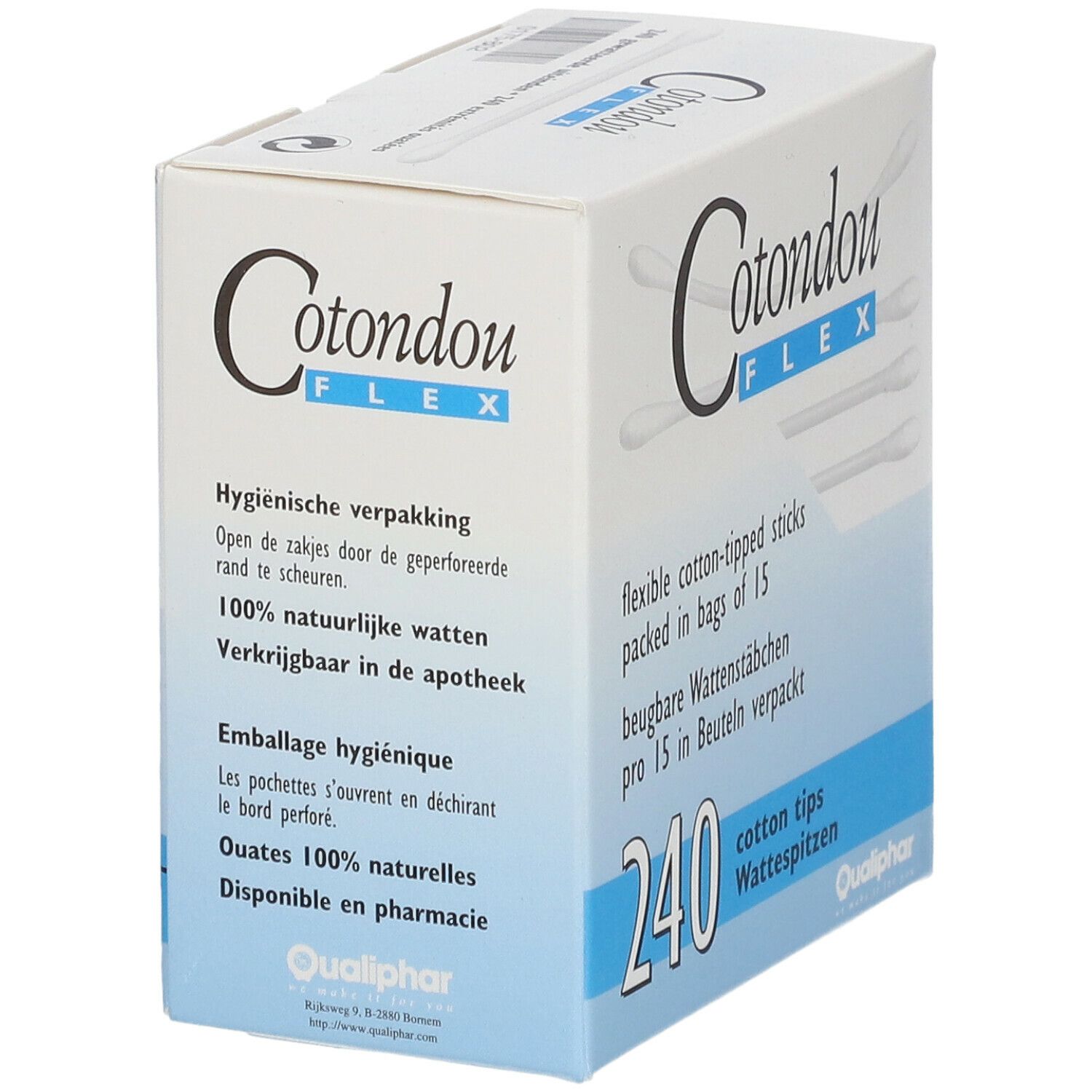 Cotondou Batonnets Ouate Bois Flexible