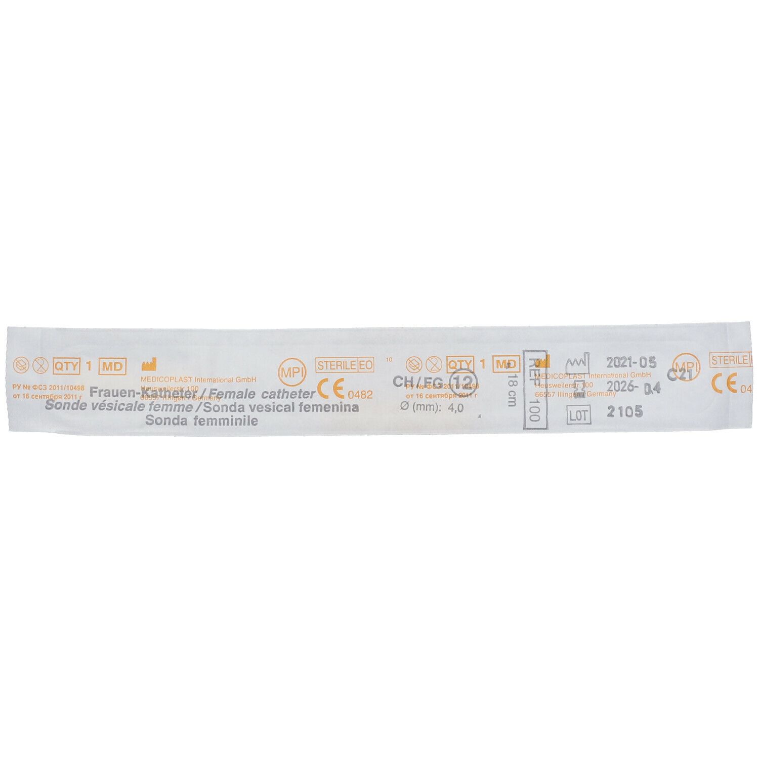 Medicoplast Sonde Nelaton Female Ch12 18 Cm Blanc