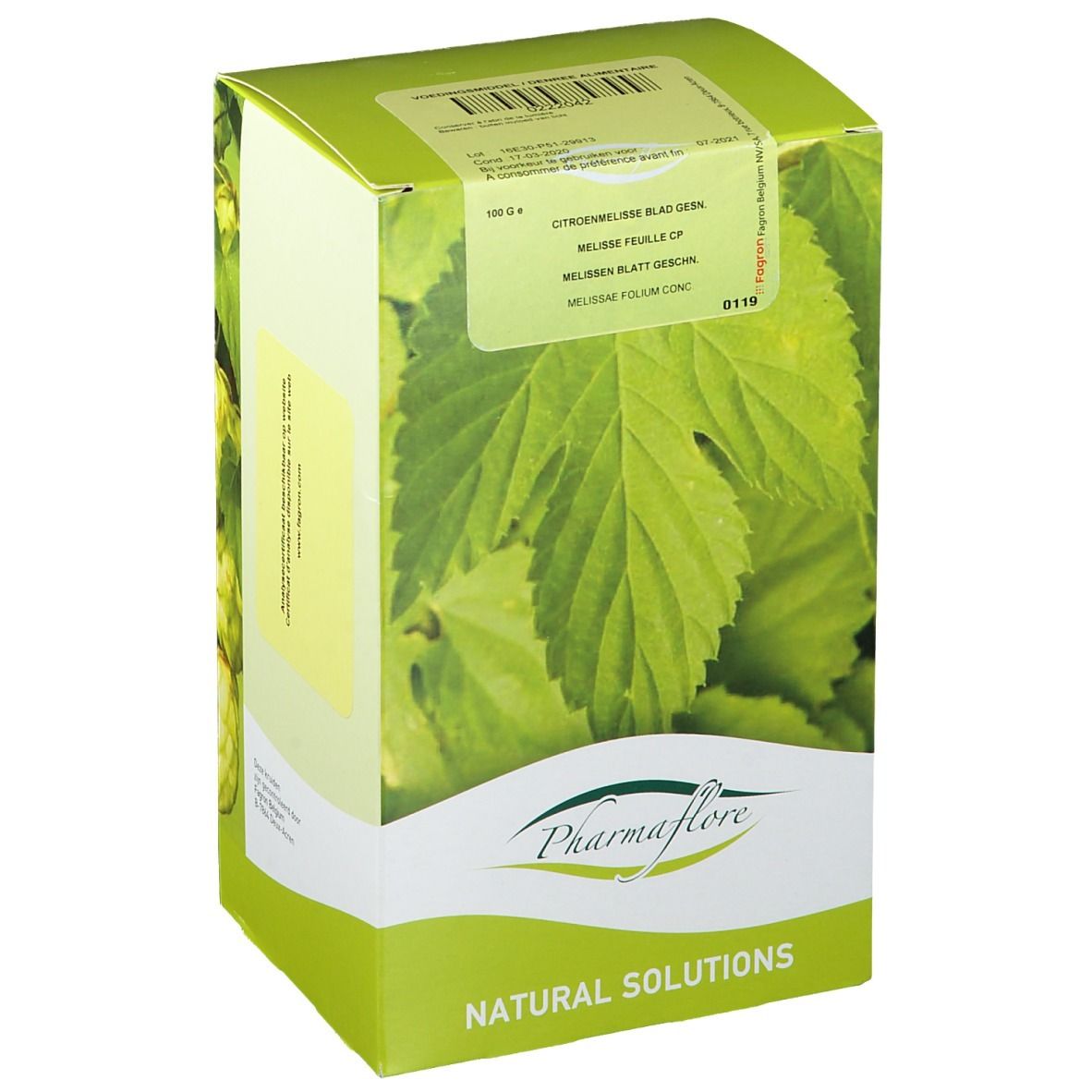 Pharmaflore Citroenmelisse Blad Gesneden**