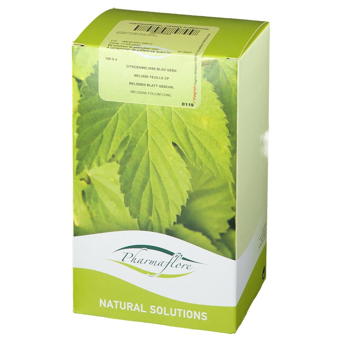 Pharmaflore Citroenmelisse Blad Gesneden**