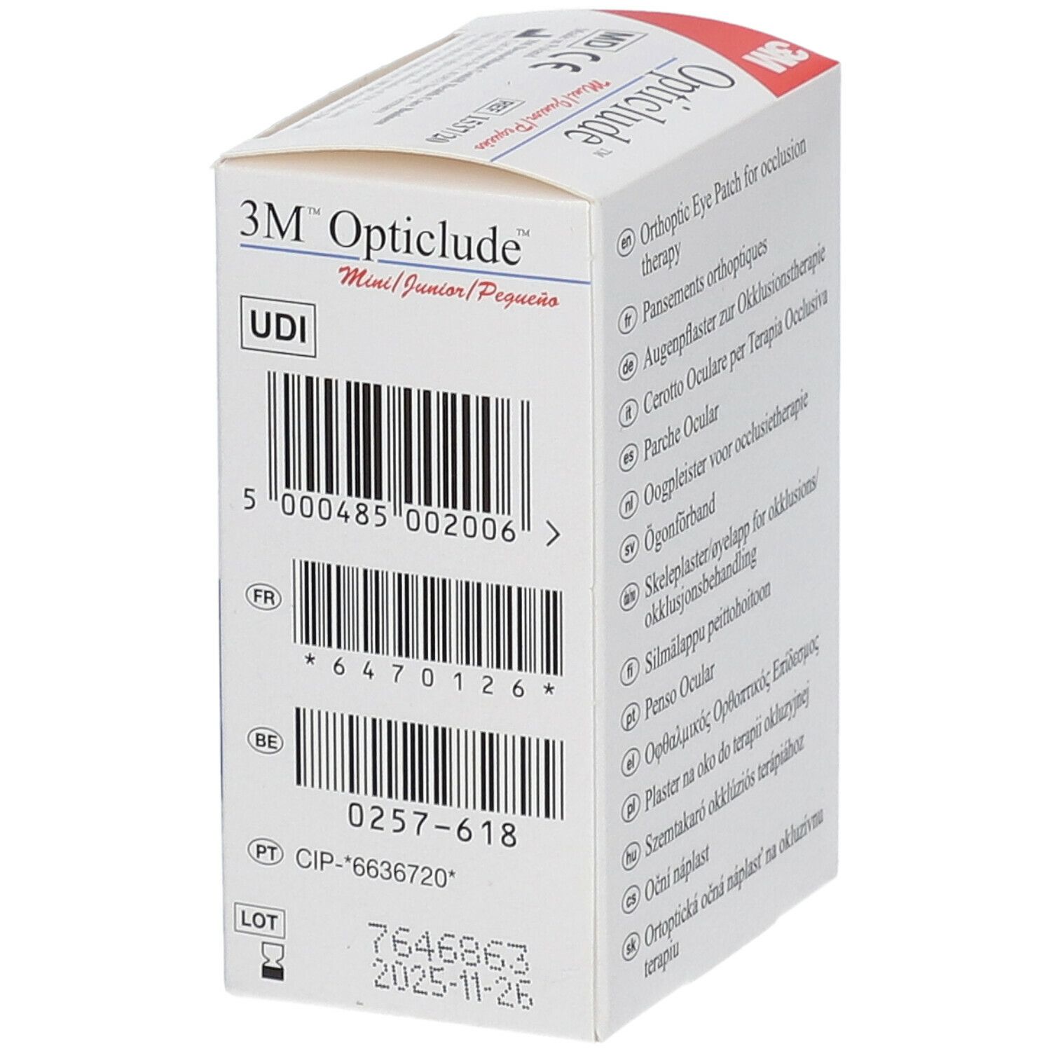 3M Opticlude Oogpleister Junior 6,3cm X 4,8cm 153720