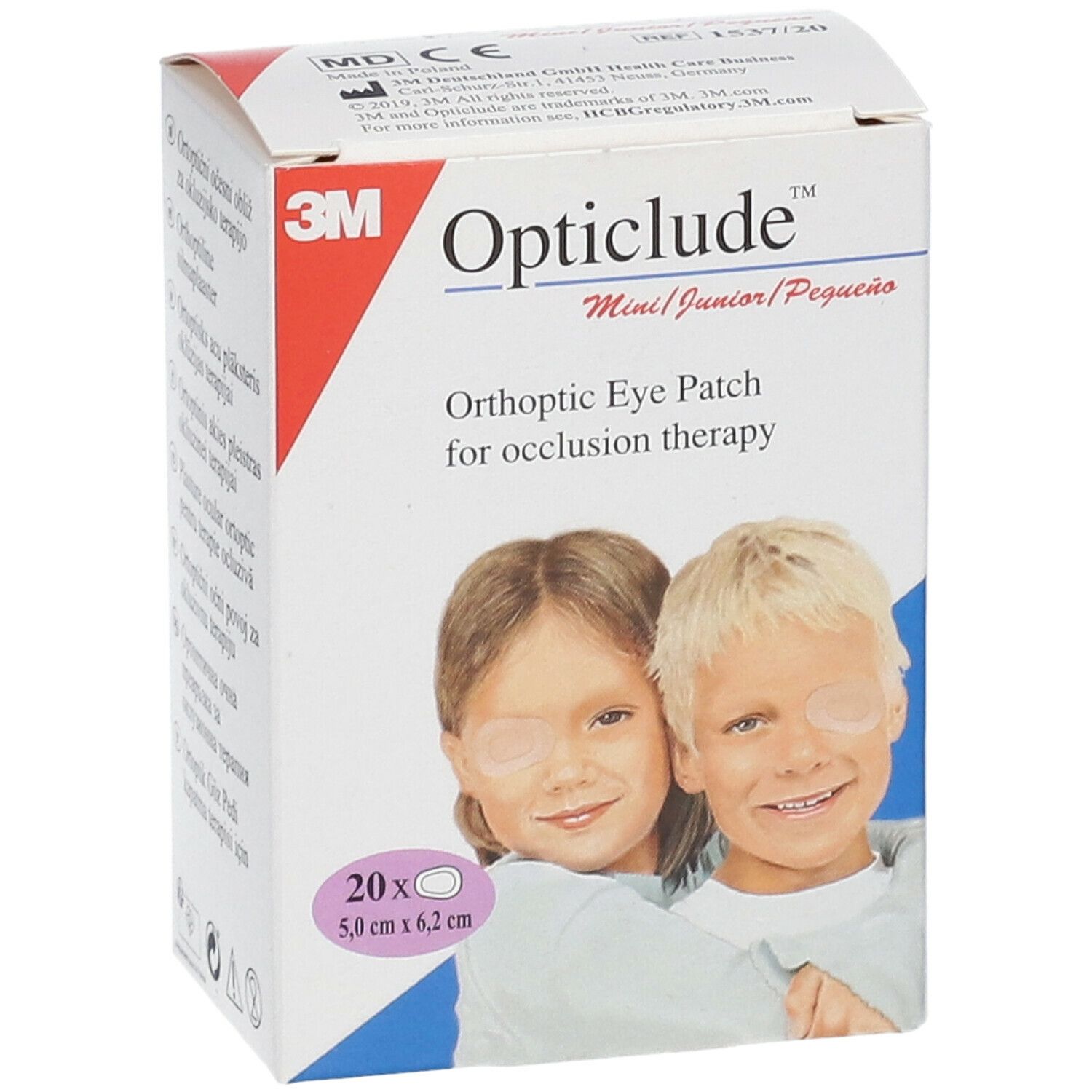 3M Opticlude Pansement Orthoptique Junior 6,3cm X 4,8cm 153720