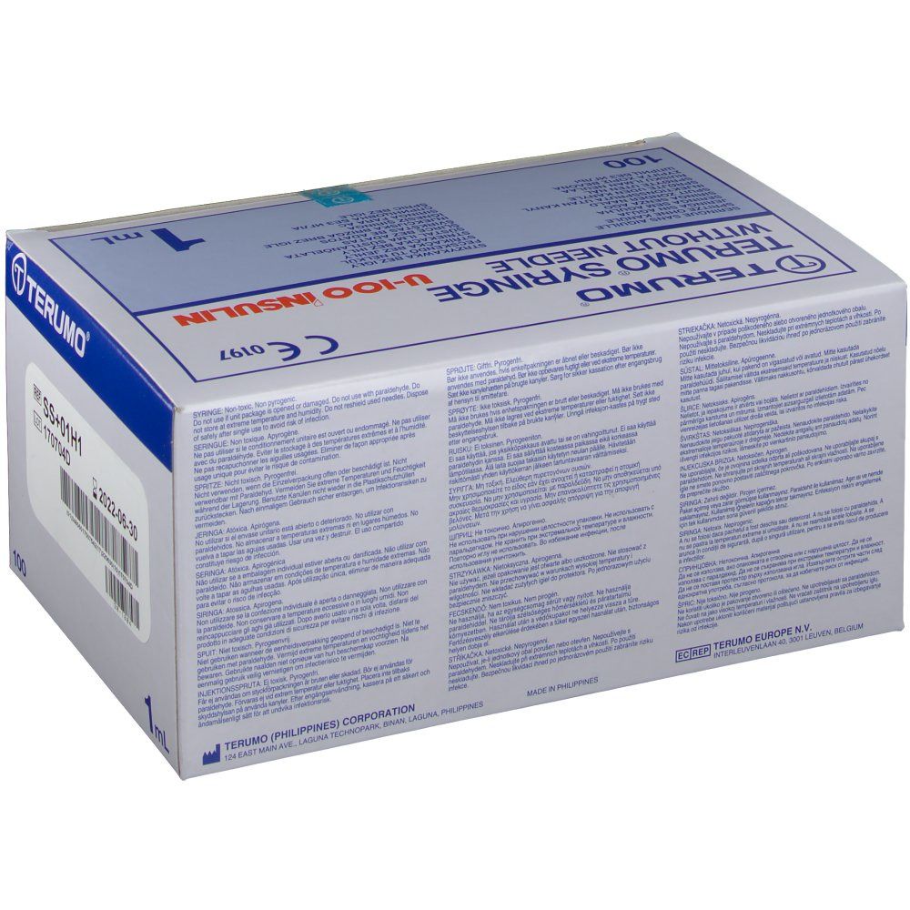 Terumo Seringue Jetable 1Ml Sans Aiguille Ins BS-01H