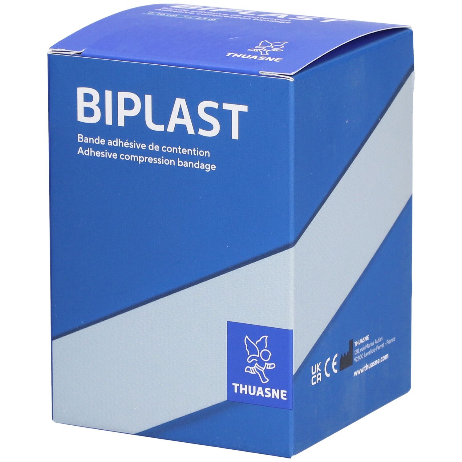 Thuasne Biplast Bande Contention ADH Blanc 10cm x 2.5m