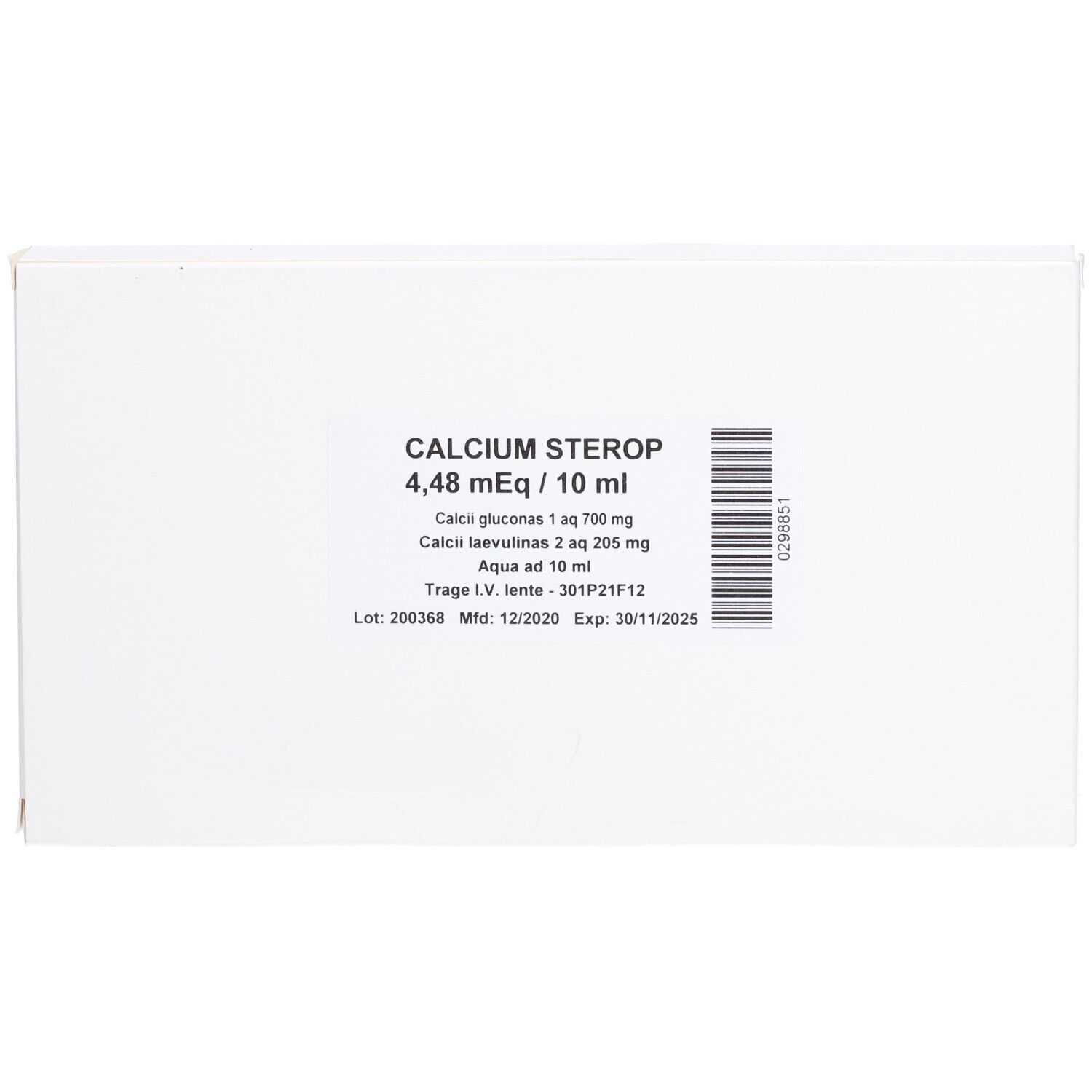 Sterop Calcium 4,48 mEq / 10 ml