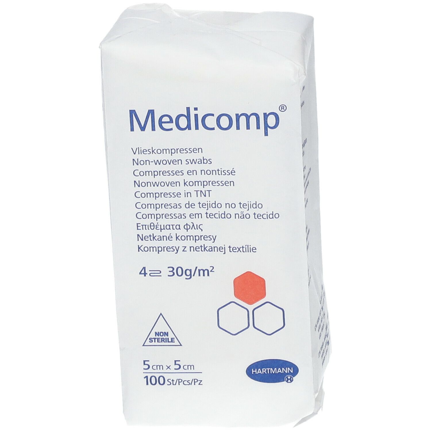 Hartmann Medicomp Compresse 4 Plis 5 x 5cm 421821