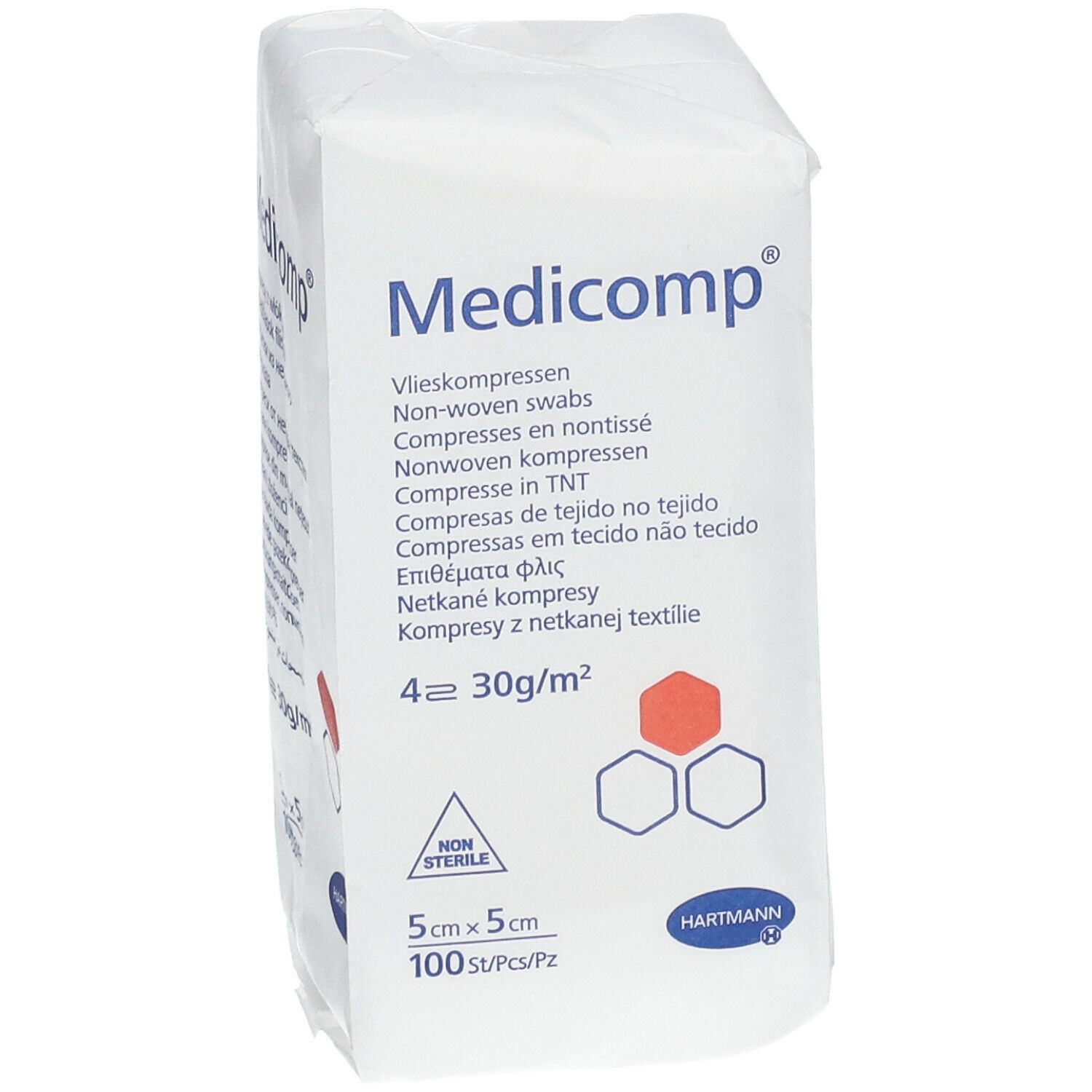 Hartmann Medicomp Compresse 4 Plis 5 x 5cm 421821