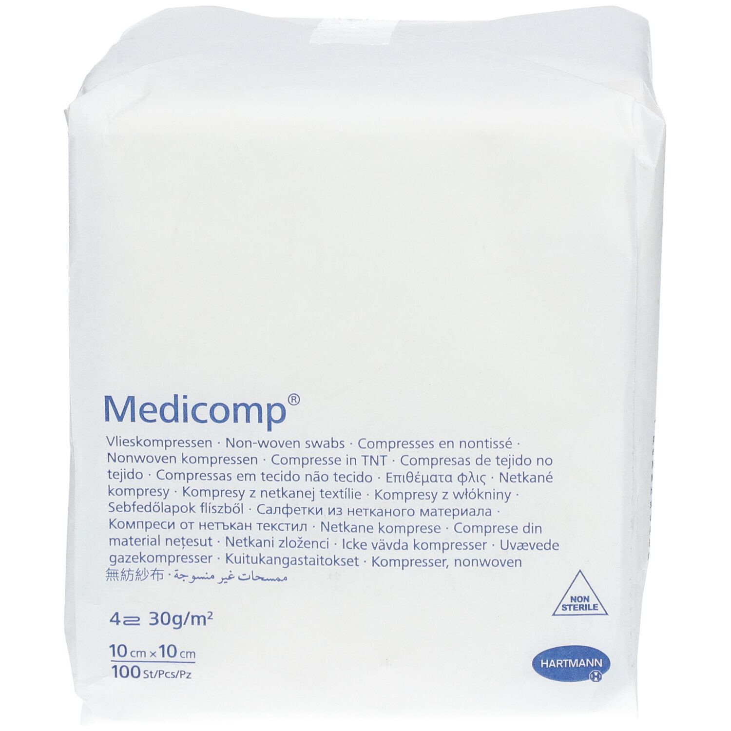 Hartmann Medicomp Compresse 4 Plis 10 x 10cm 421825