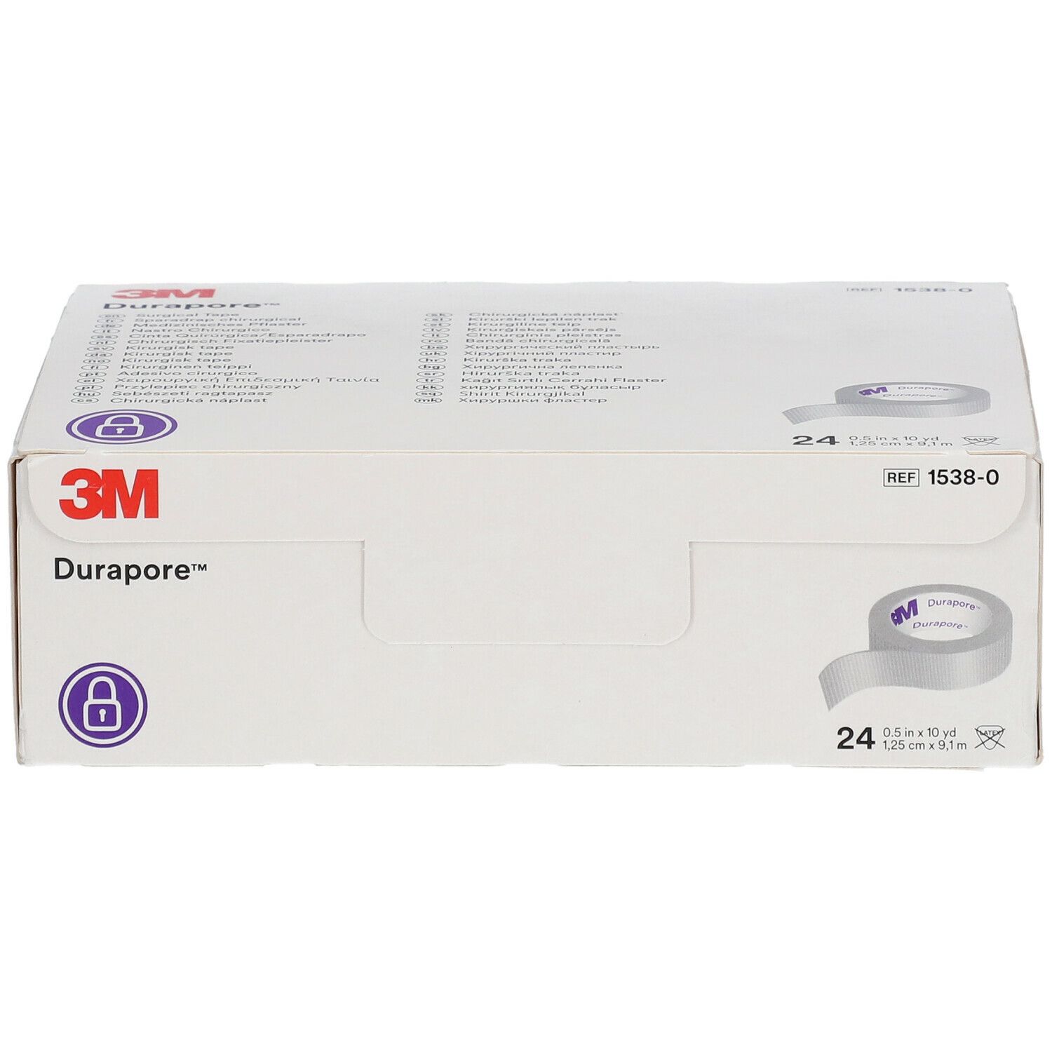 3M Durapore Sparadrap Chirurgical 1,25cm x 9,15m 1538-0