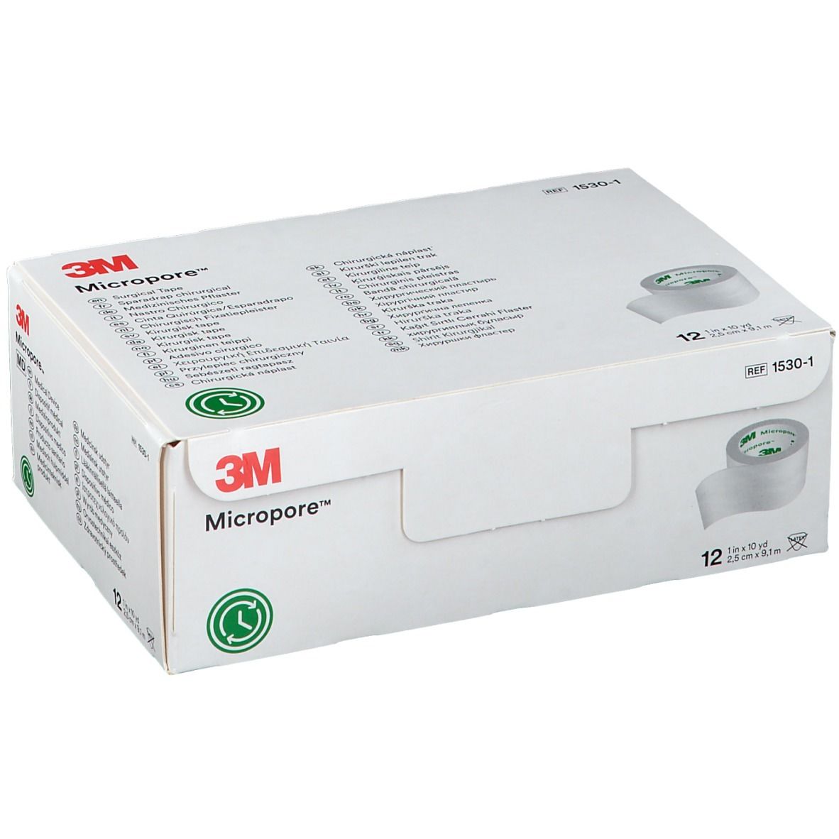 3M Micropore Sparadrap Chirurgical 2,5cm x 9,14m 1530-1