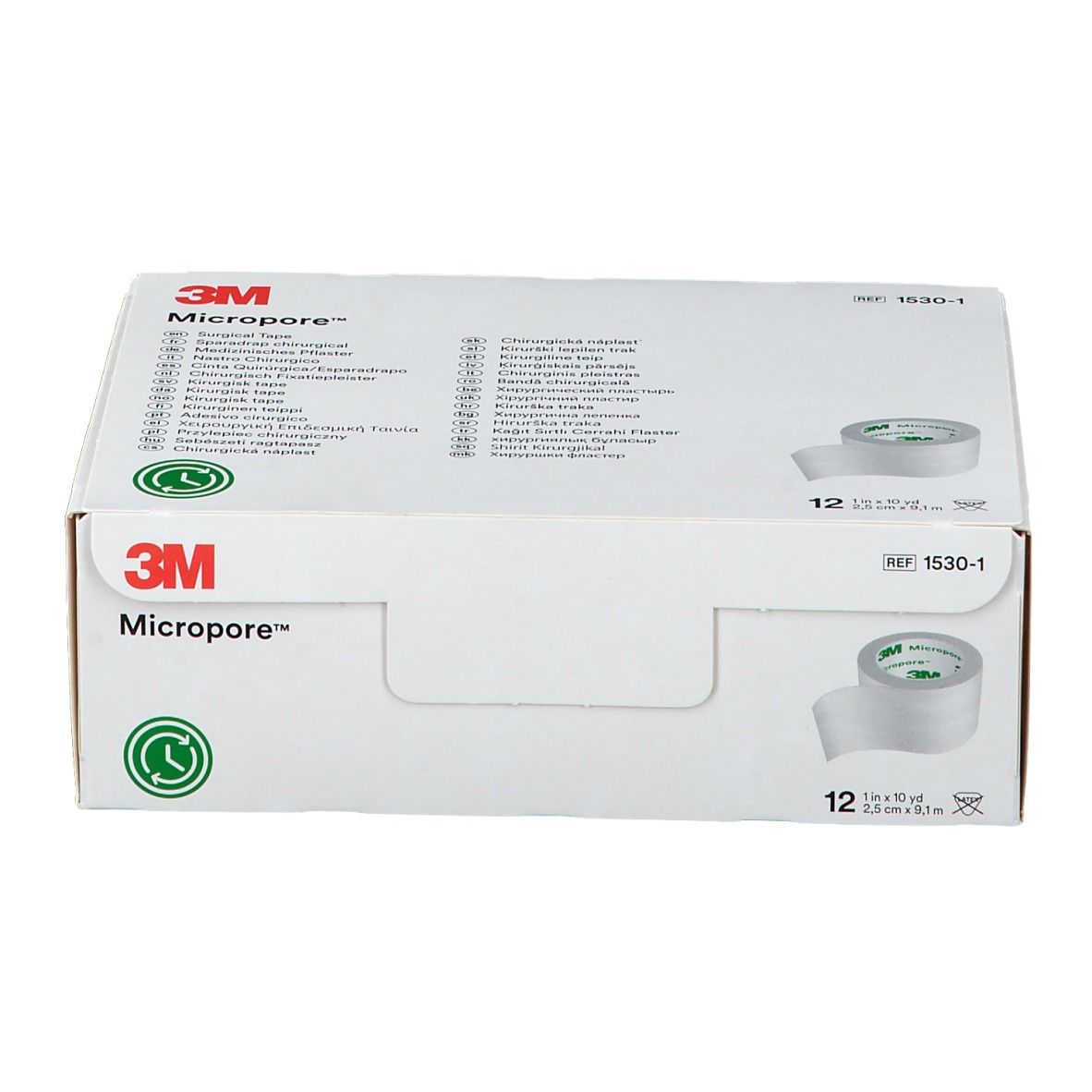 3M Micropore Sparadrap Chirurgical 2,5cm x 9,14m 1530-1