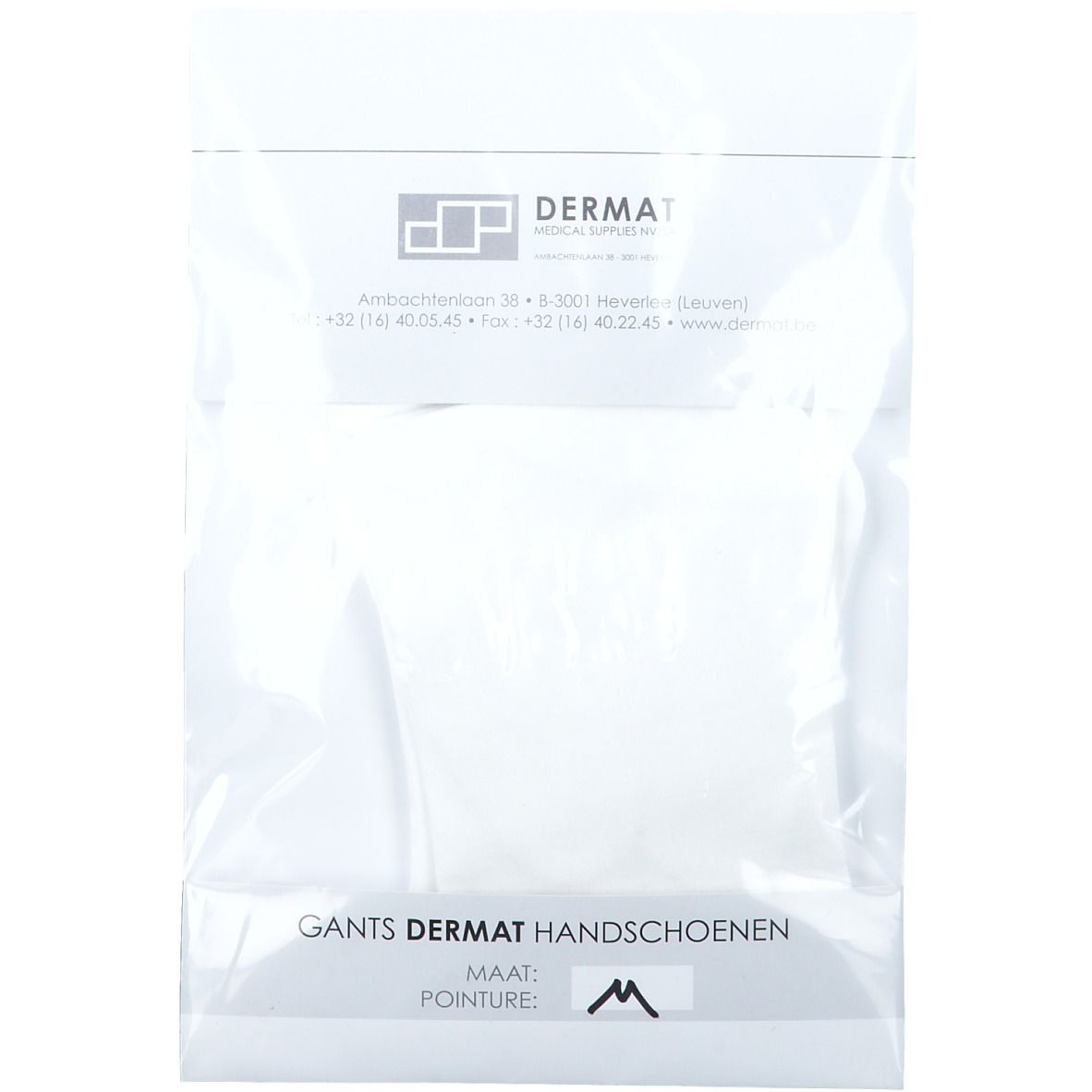 Dermat Handschoen Medium 100% Katoen