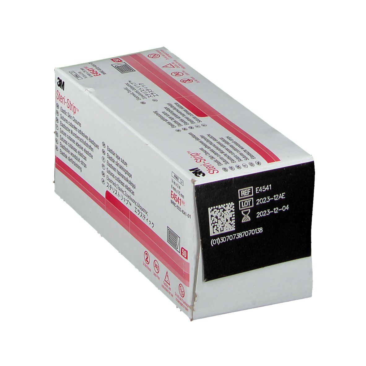 3M Steri-Strip doos. Bevat elastische wondsluitstrips. Afmeting: 6 mm x 75 mm. 50 stuks. Productinformatie.