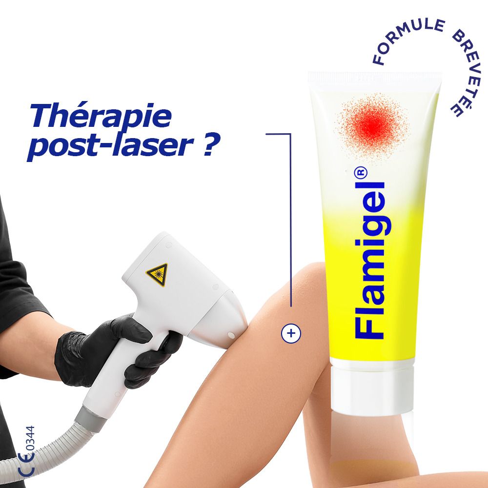 Tube Flamigel®. Pour thérapie post-laser.