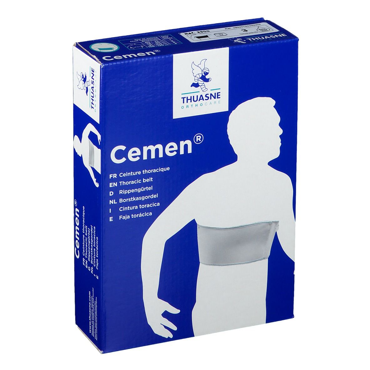 Thuasne Cemen Ceinture Poitrine Femme Blanc T3