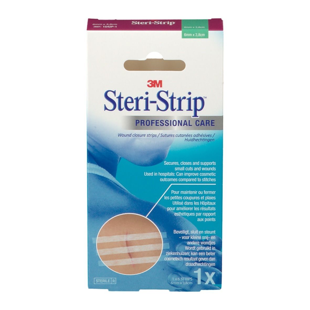 3M Steri-Strip 0,6cm x 3,8cm 1542R-01