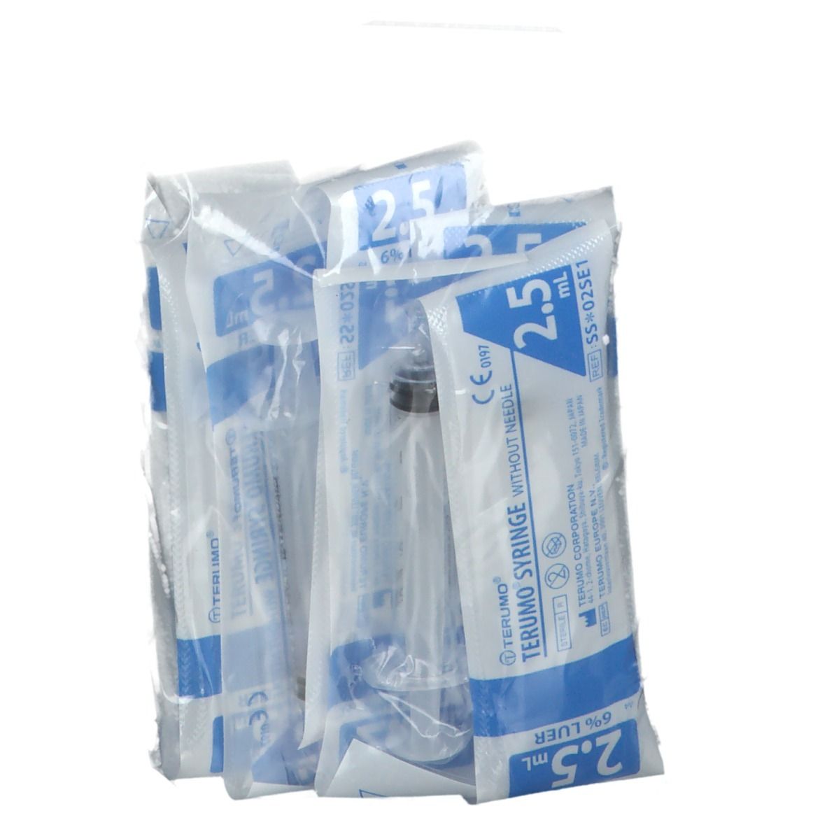 Wegwerpspuit 2,5 ml Terumo Zonder Naald 02s