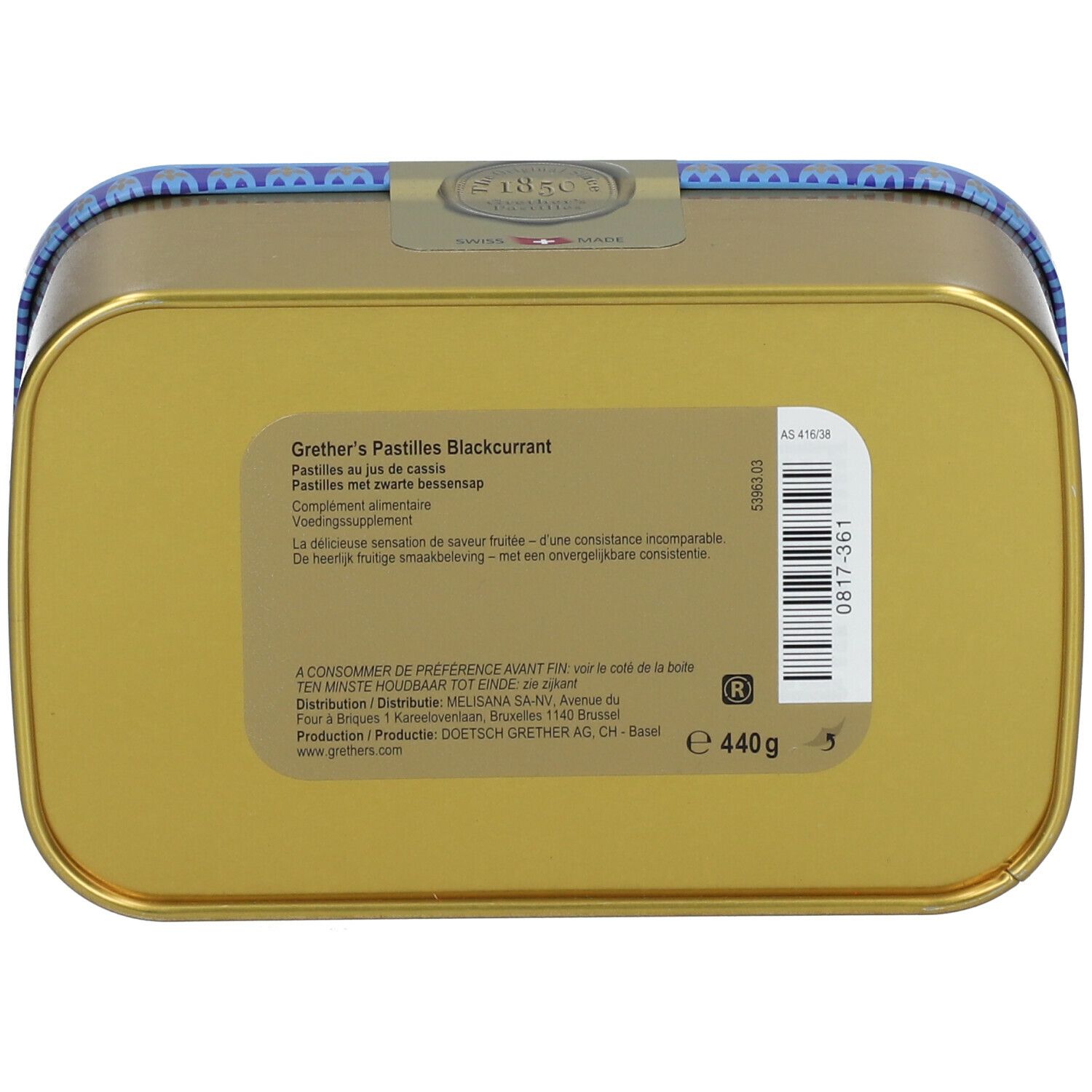 Grethers Pastilles Blackcurrant