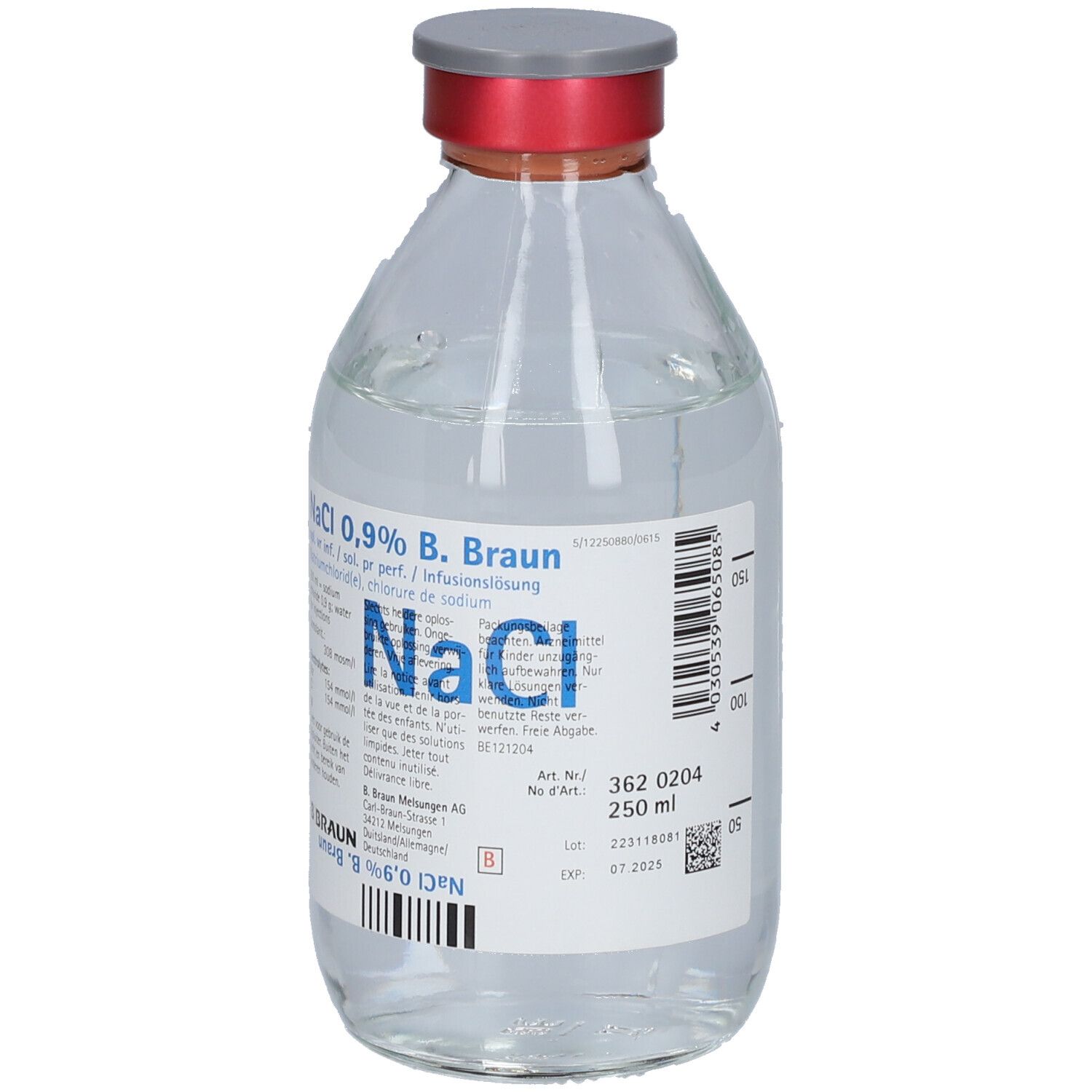 Braun NaCl 0.9% Verre