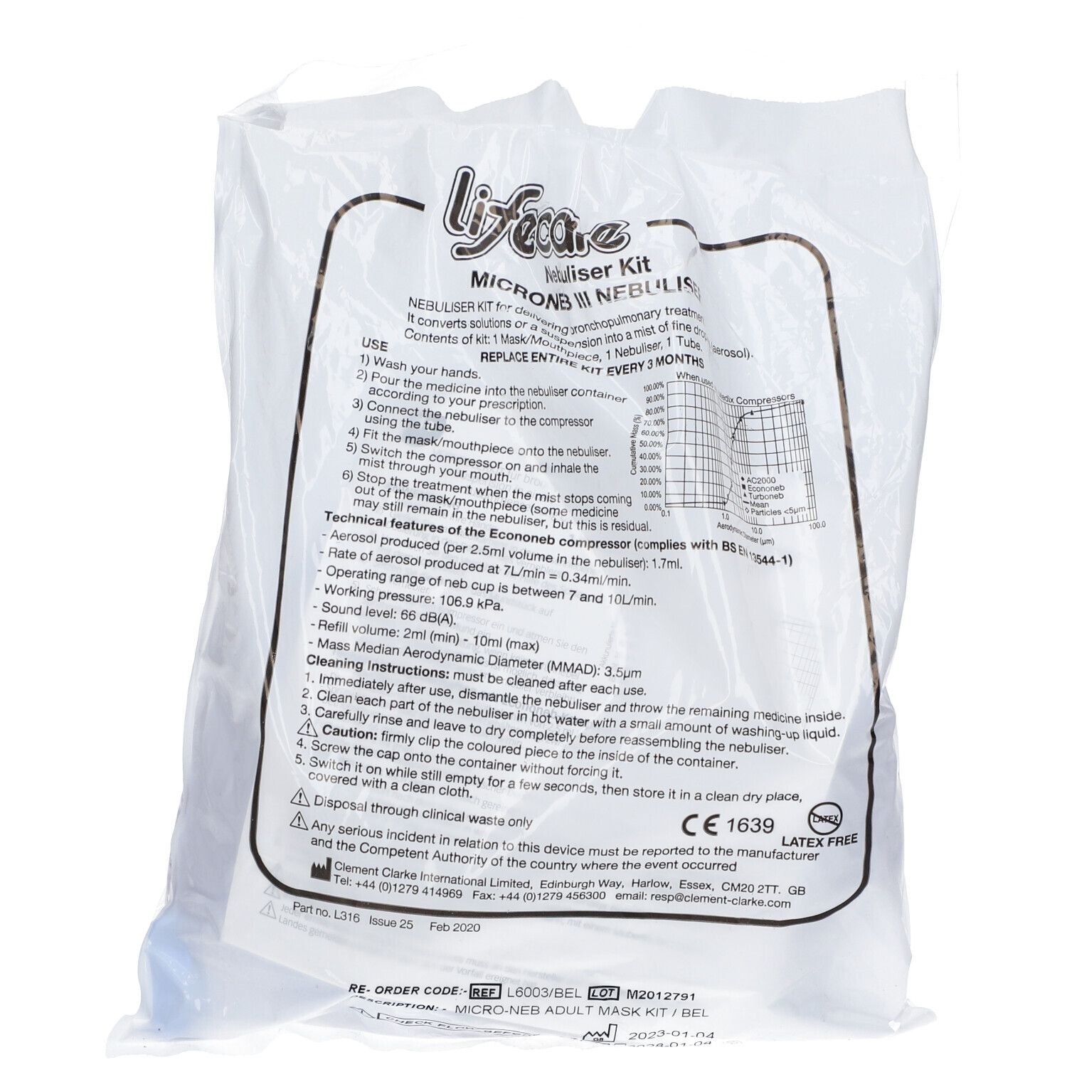 Lifecare Verstuifset Volwassen Met Masker