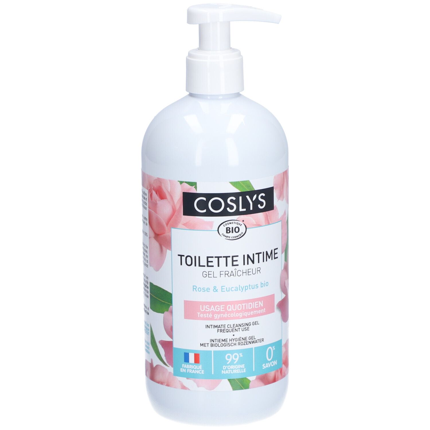 Coslys Gel Toilette Intime Bio Usage Quotidien Rose Et Eucaplyptus