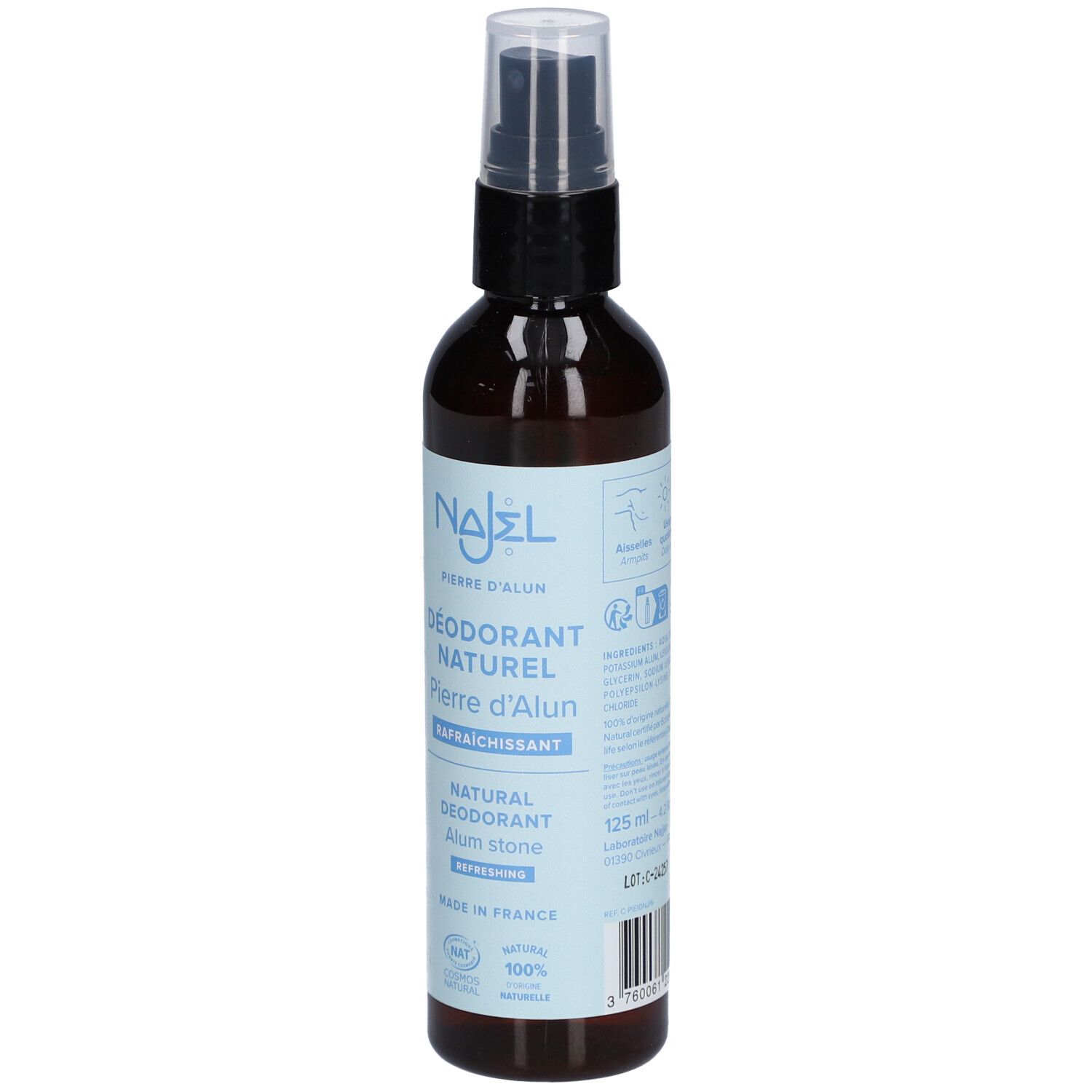 Najel Deodorant Alum Stone Natural Spray