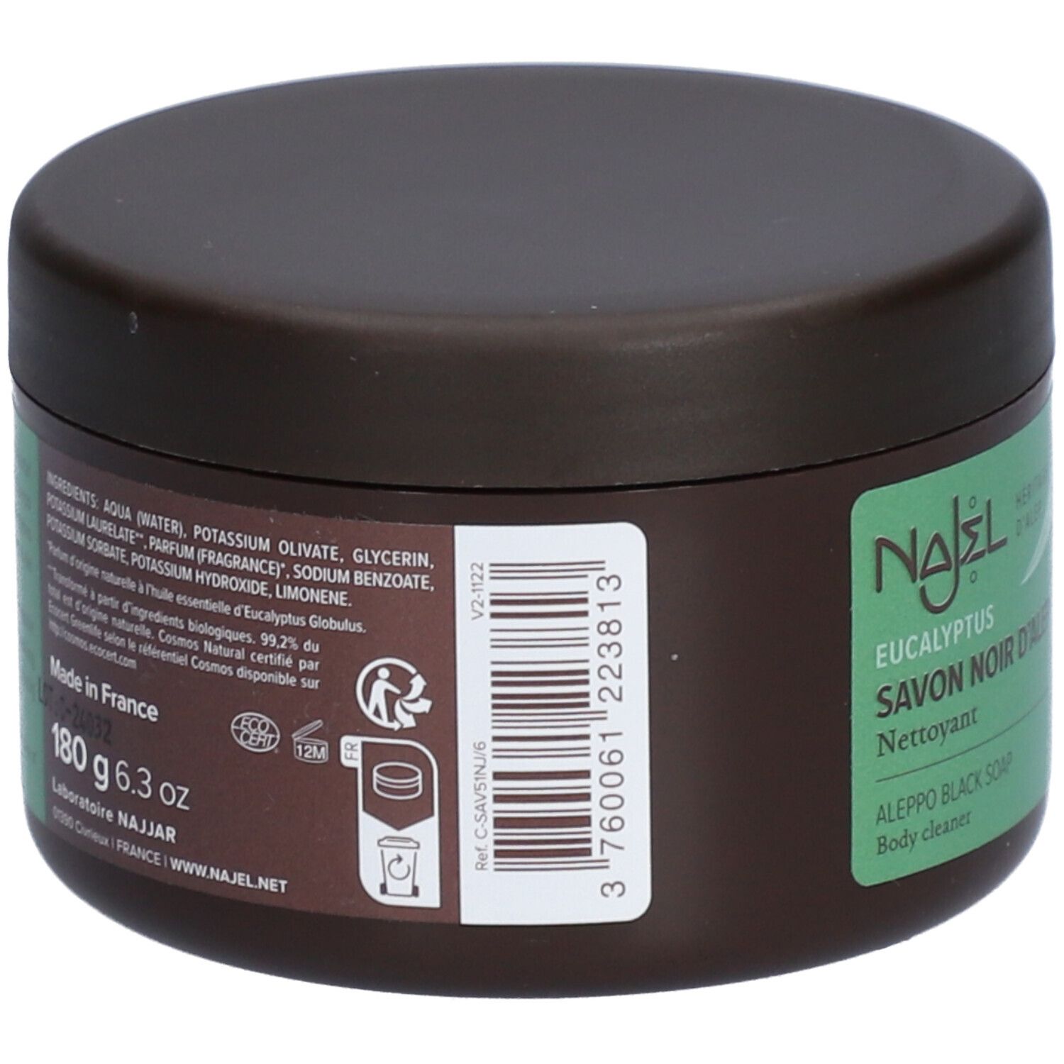 Najel Eucalyptus Aleppo Black Soap Body Scrub